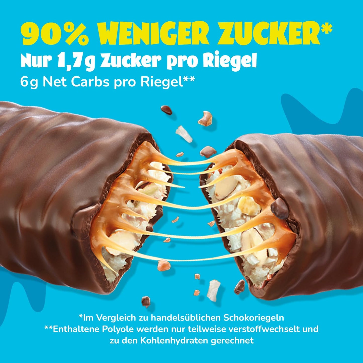 AHEAD Keto Riegel: Coconut Almond (18x 35g) | Low Carb Riegel ohne Zuckerzusatz