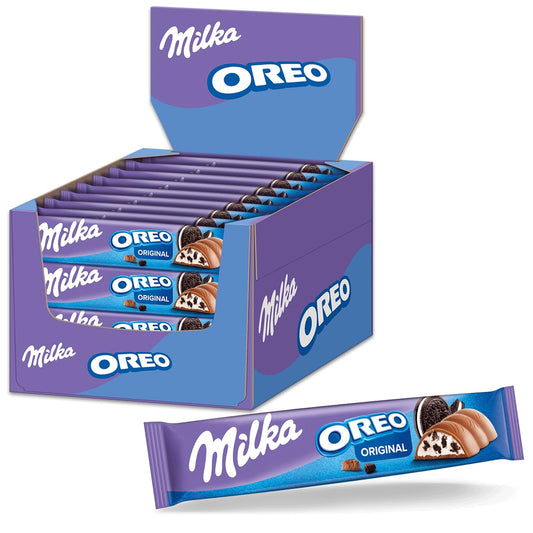 Milka Schokoriegel Milka & OREO (36 x 37g) mit Oreo Keksstückchen in Milchcrème