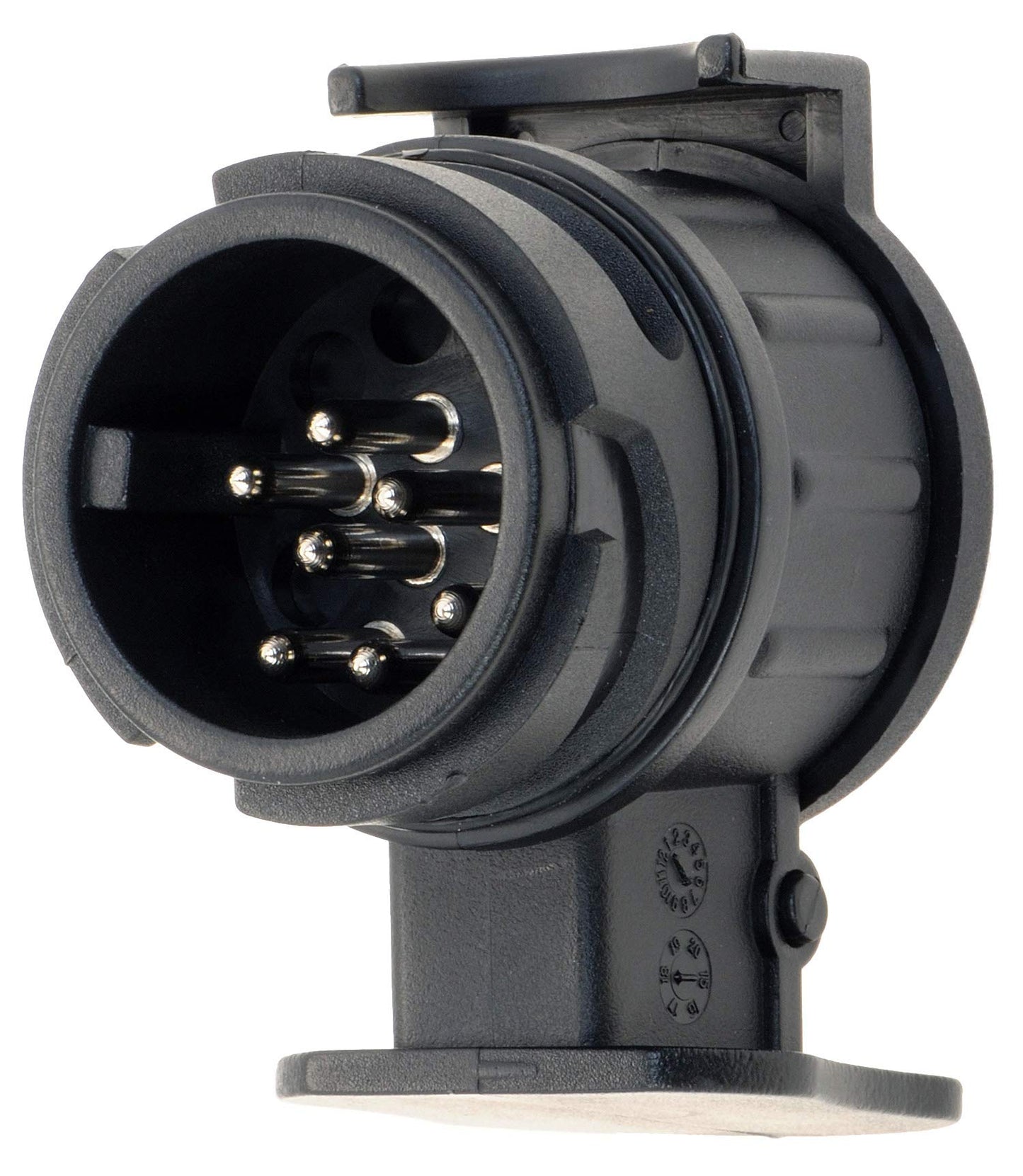 valonic Premium Anhänger Adapter (13 auf 7-polig) für Pkw, Kfz und LKW | Schwarz