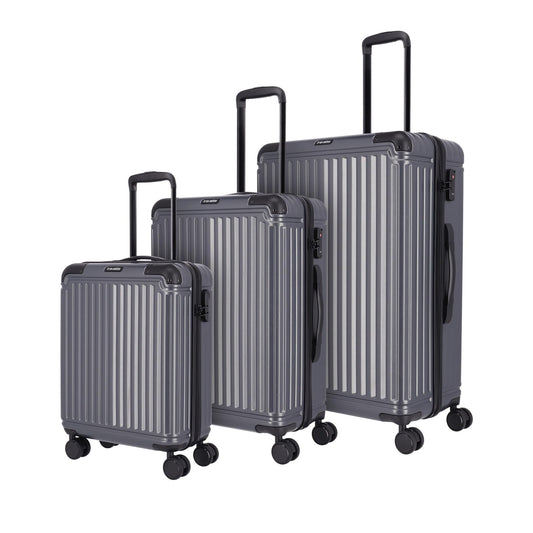 TRAVELITE 'Cruise' Hartschalen Reisekoffer-Set (3-teilig-L/M/S): Anthrazit
