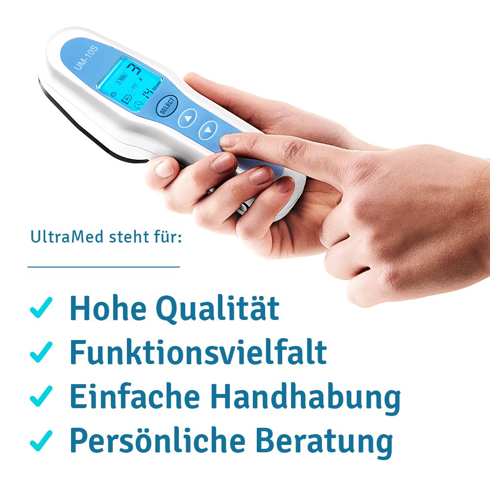 UltraMed ultrasound device for home use: Two transducers for therapeutic use
