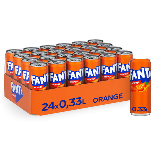 FANTA Orange: Fruchtige Limonade mit klassischem Orangengeschmack (24x 330ml)
