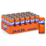 FANTA Orange: Fruchtige Limonade mit klassischem Orangengeschmack (24x 330ml)