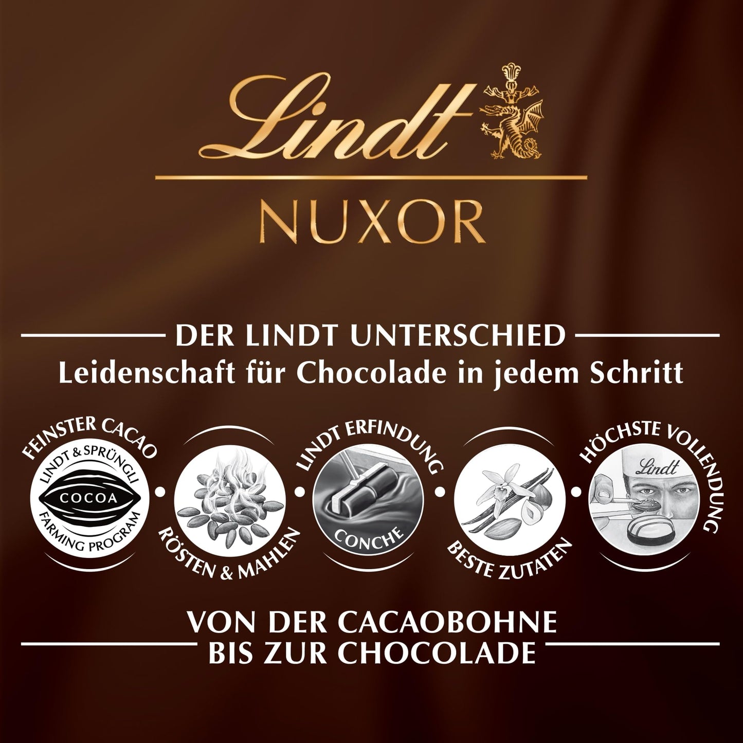 Lindt NUXOR Beutel Mischung Promotion Edition (103g): Cremige Gianduja Schokolade | Geschenkidee