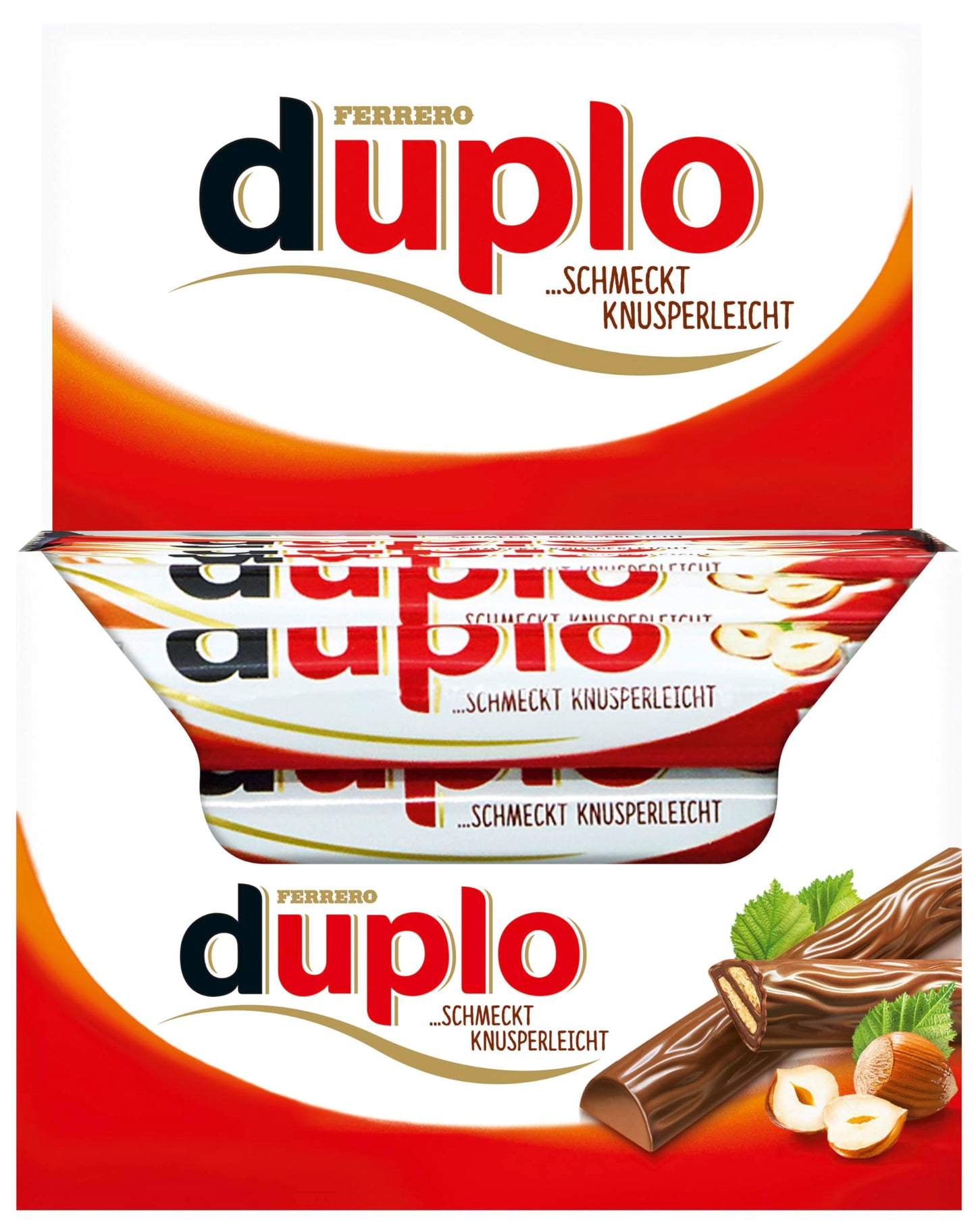 duplo 'Ferrero' Einzelriegel (40x18,2g): Schmeckt knusperleicht, Schokoladengenuss
