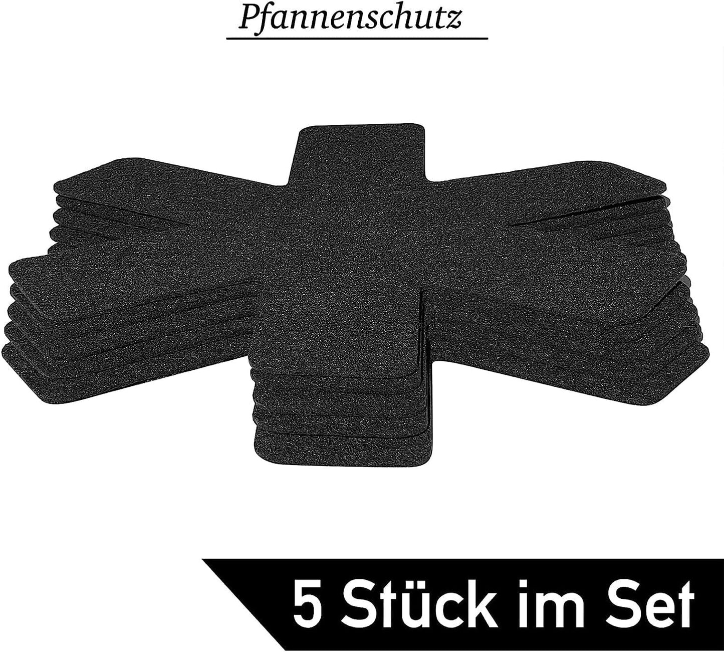 Emmy Home Filz-Pfannenschoner (5 Stück): Stapelschutz, Topfuntersetzer