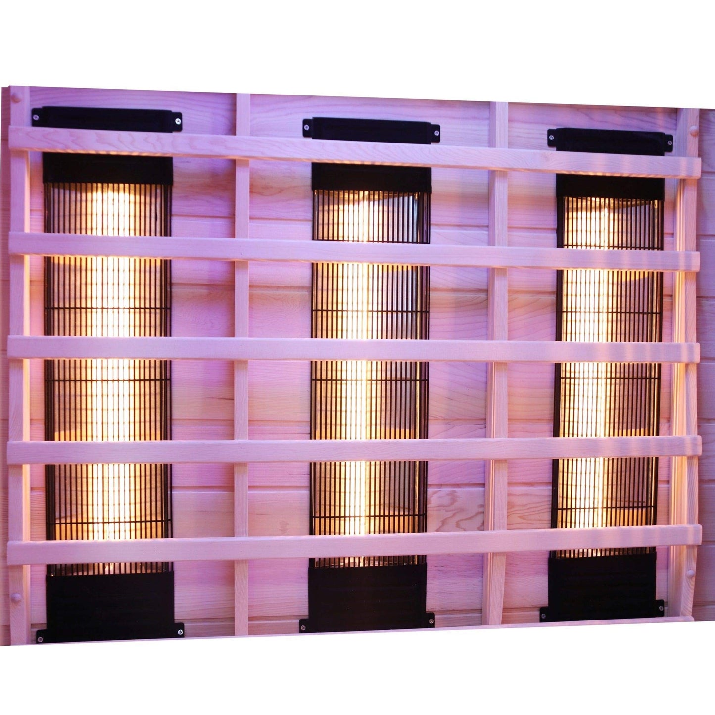 Dewello® Infrarotsauna 'Lakefield 3' (140x140cm) für 2-3 Personen aus Hemlock-Holz, LED, Bluetooth