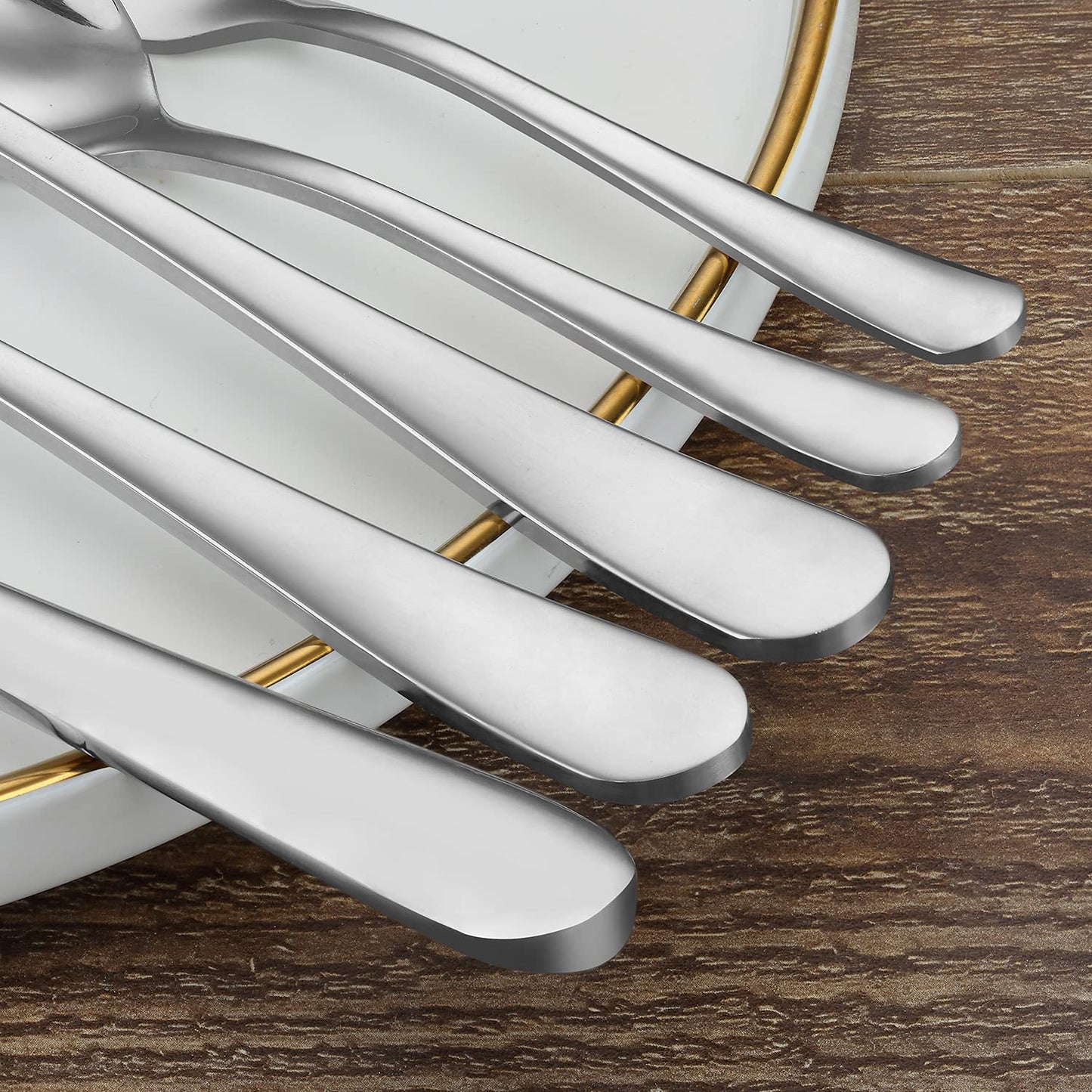 BEWOS Essbesteck-Set für 6 Personen (30-teilig): Spiegelpoliert, Spülmaschinenfest