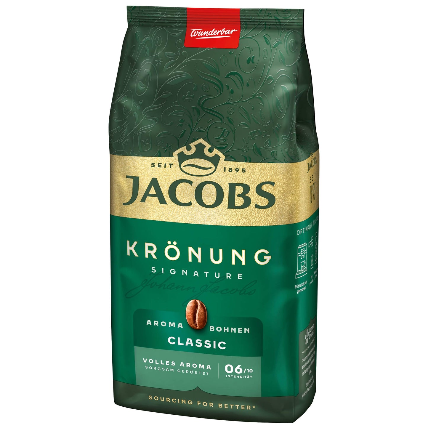 JACOBS Krönung Signature CLASSIC Aroma-Bohnen (12er Pack: 12x500g) Bohnenkaffee