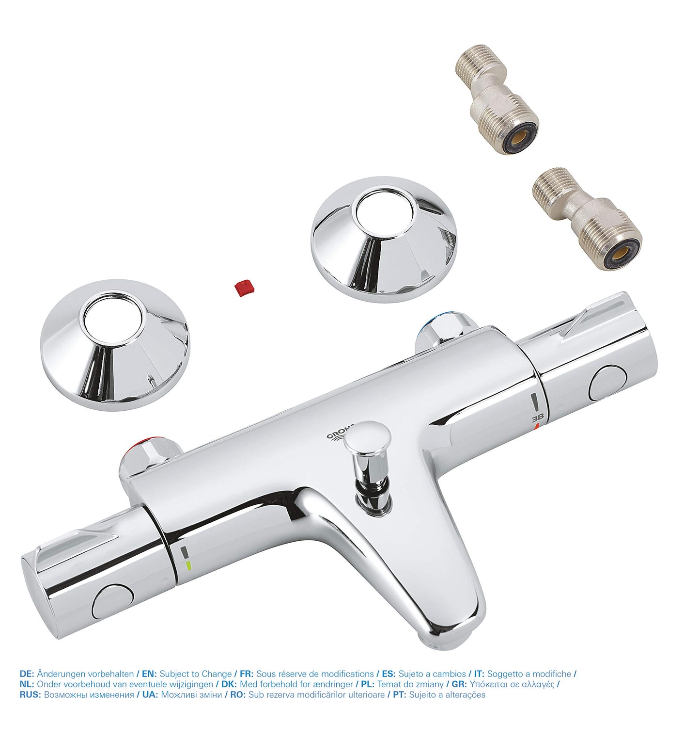 Grohe Grohtherm 800 Thermostatbatterie (Chrom): SafeStop, TurboStat