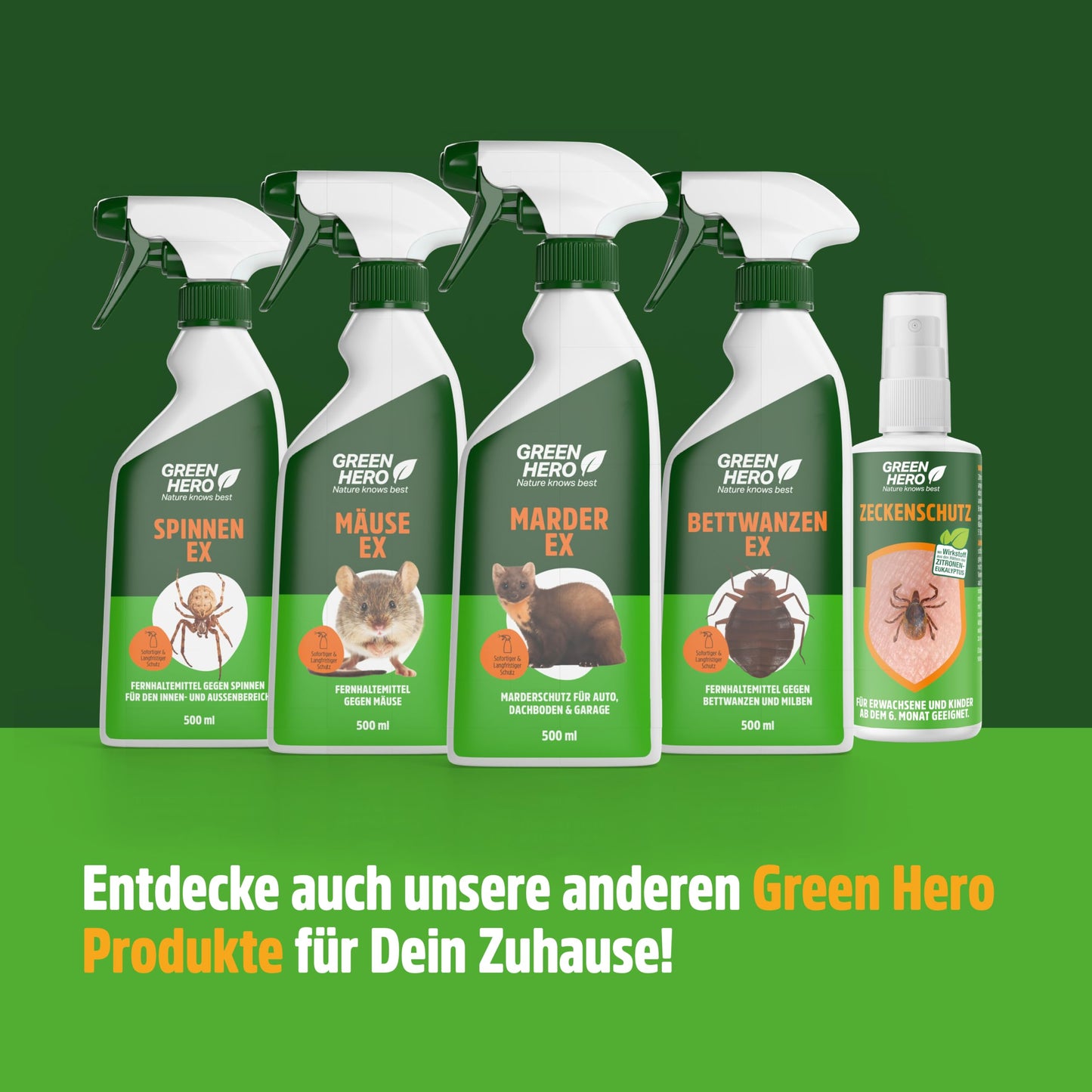 GREEN HERO Marder-EX (500ml): Marderabwehr, Marderschreck Auto-Spray