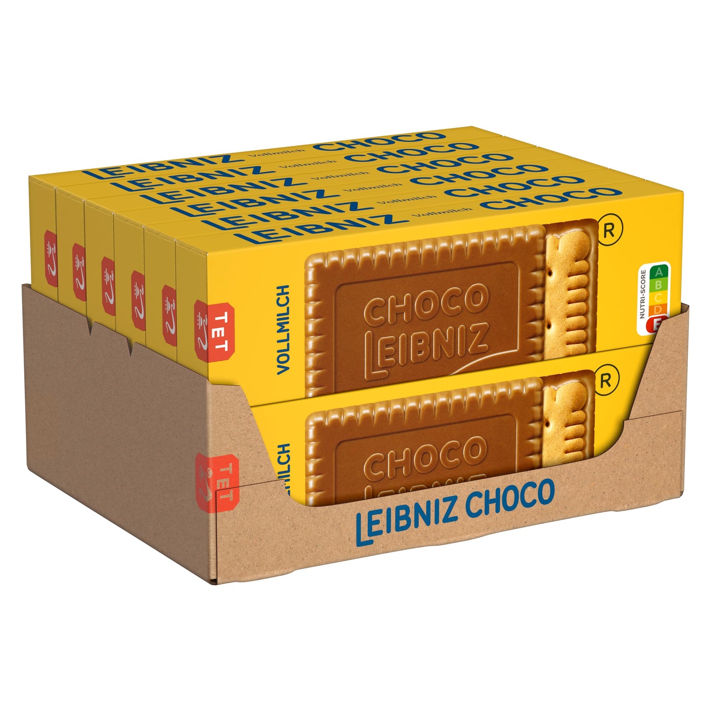 LEIBNIZ Choco Vollmilch (12er-Pack): Knusprige Butterkekse eingebettet in zarte Milchschokolade