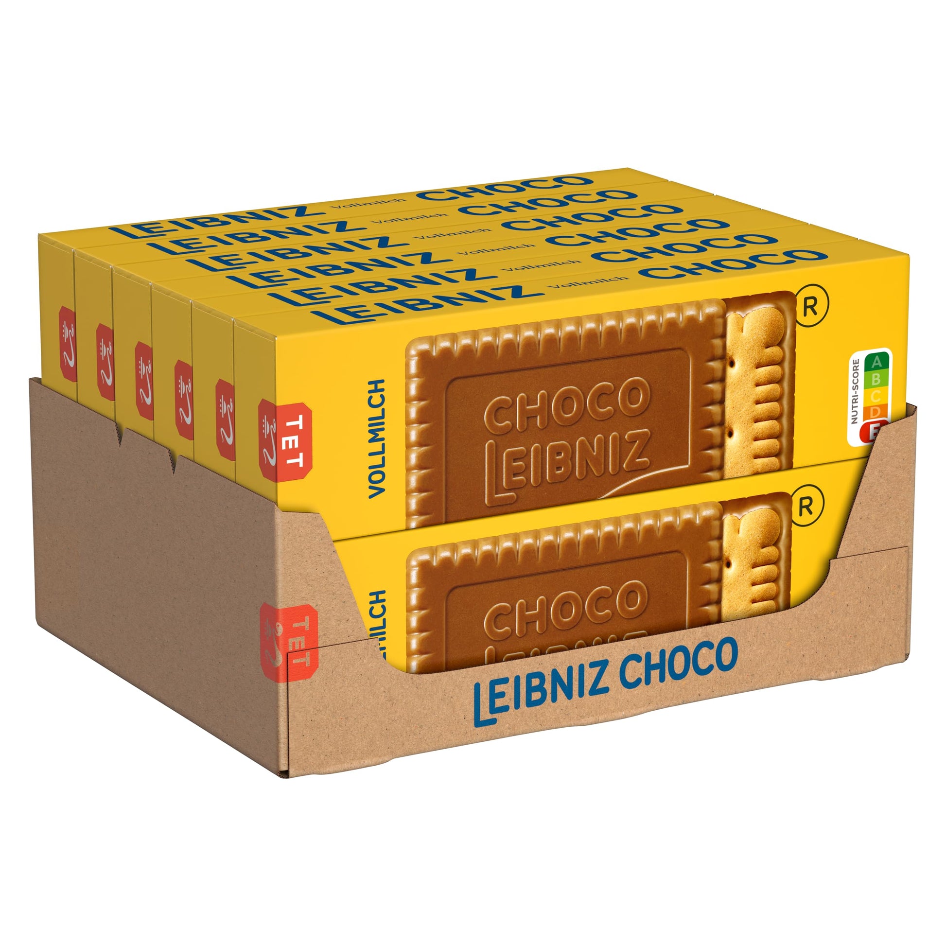 LEIBNIZ Choco Vollmilch (12er-Pack): Knusprige Butterkekse eingebettet in zarte Milchschokolade