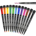Whiteboard Marker Pens with Sponge (12 Pack): Dry Wipe