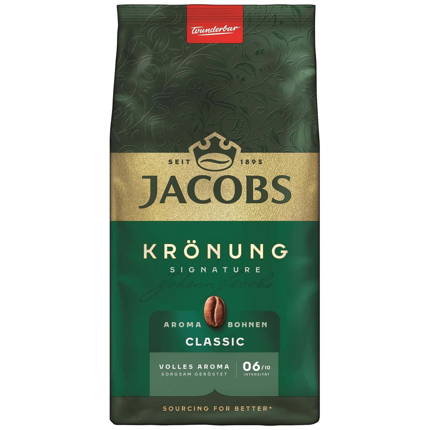 JACOBS Krönung Signature CLASSIC Aroma-Bohnen (12er Pack: 12x500g) Bohnenkaffee