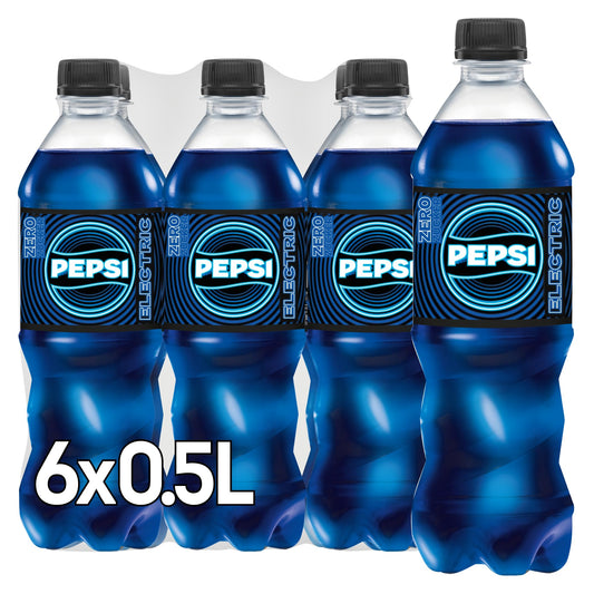 Pepsi Electric Blue - Zero Zucker (6x 0.5l) | Das neue Limited Edition von Pepsi