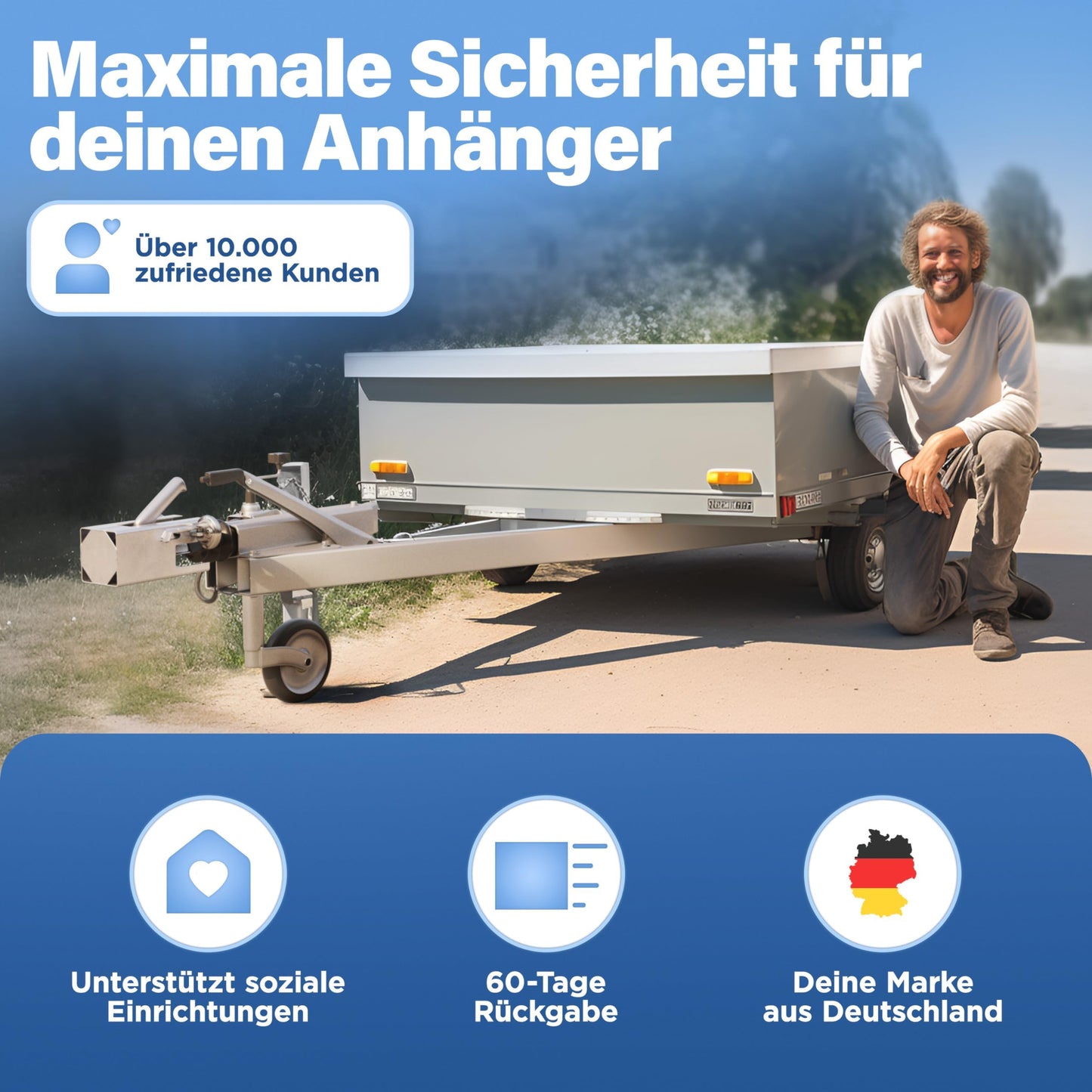 Deagle® Anhängerschloss: Optimaler Schutz im abgekuppelten Zustand bei jeder Wetterlage
