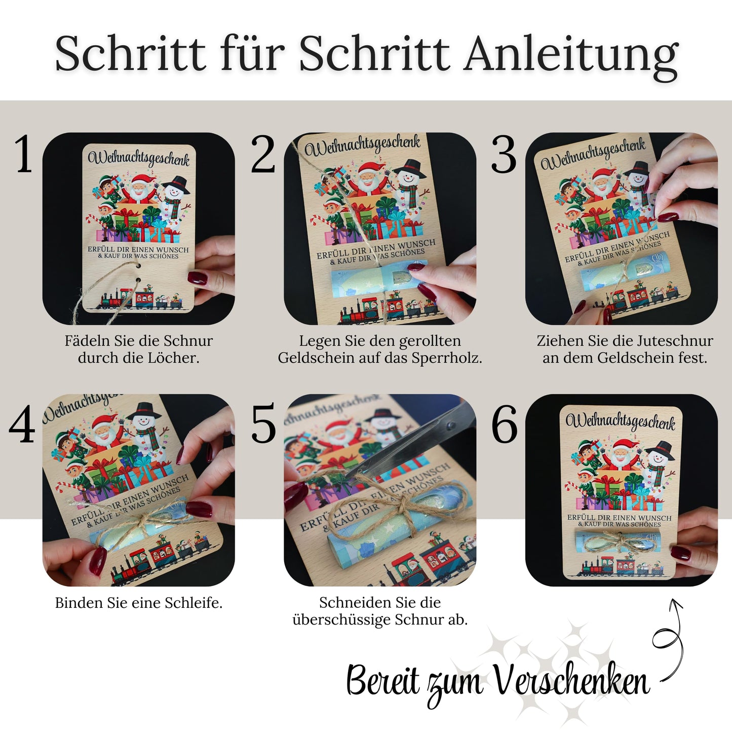 ZUKLA Geldgeschenk-Verpackung 'ABI 2025' (15x10cm): Die kreative Art, Geld zu verschenken