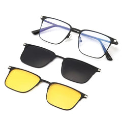 Clip-On Nachtvision Polarisationsbrillen-Set mit Anti-Blaulicht
