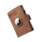 Herren Geldbörse aus echtem Leder | RFID Blocker, Airtag-kompatibel, 10 Karten-Slim Design mit Münzfach