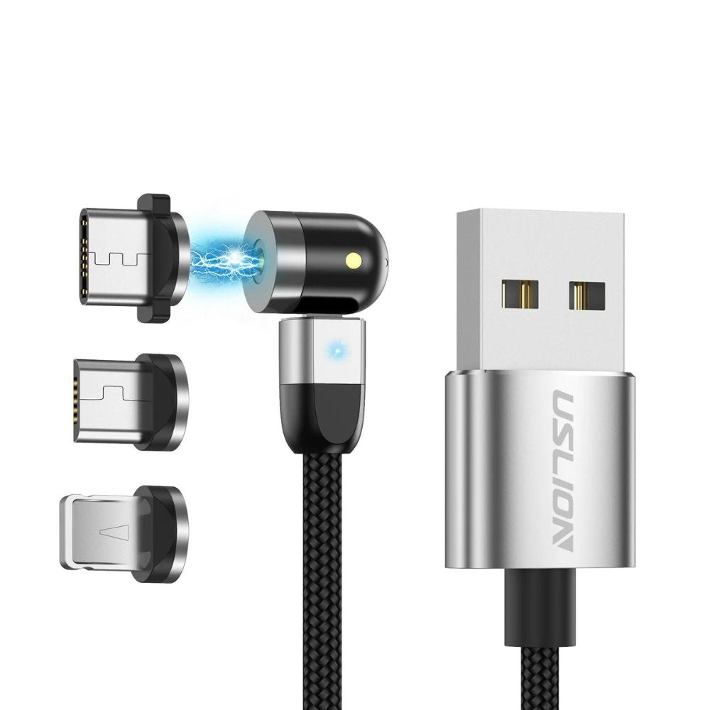 Magnetisches USB-Schnellladekabel | Drehbar um 360º und 180º1