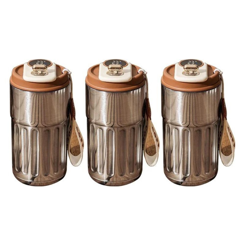 Intelligente Thermosflasche | Digitales LED-Temperatur-Kaffeetasse: Edelstahlbecher 5
