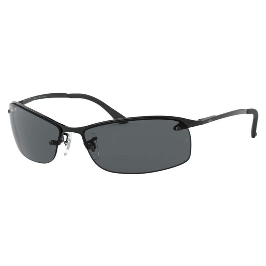 Ray Ban 'RB3183' Unisex Sonnenbrille: Top Bar Schwarz, Grau-Verlauf Gläser