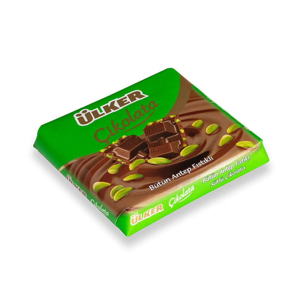 ÜLKER Milchschokolade 'Çikolata' mit ganzen Pistazien (6x 70g)