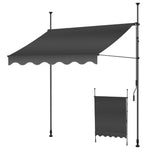KESSER® Sonnenschutz Klemmmarkise für Balkon & etc. | Höhenverstellbar ohne Bohren (Anthrazit)