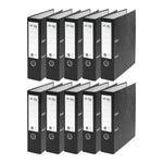 VON Leitz A4 lever arch files (10-pack): 100% recycled paper, FSC-certified for school, home