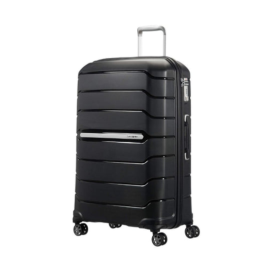 SAMSONITE Flux - Spinner L: Erweiterbarerer Koffer (75 - 99cm/111 Liter) | Schwarz