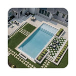Modern luxury house with swimming pool, whirlpool, artificial turf & covered terrace