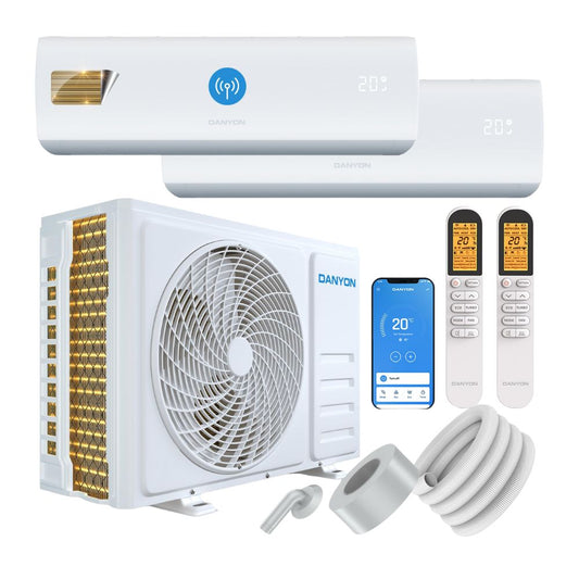 Danyon Multisplit Klimaanlage mit 2 Innengeräte: 18000BTU - 5,2kW - Wifi + APP