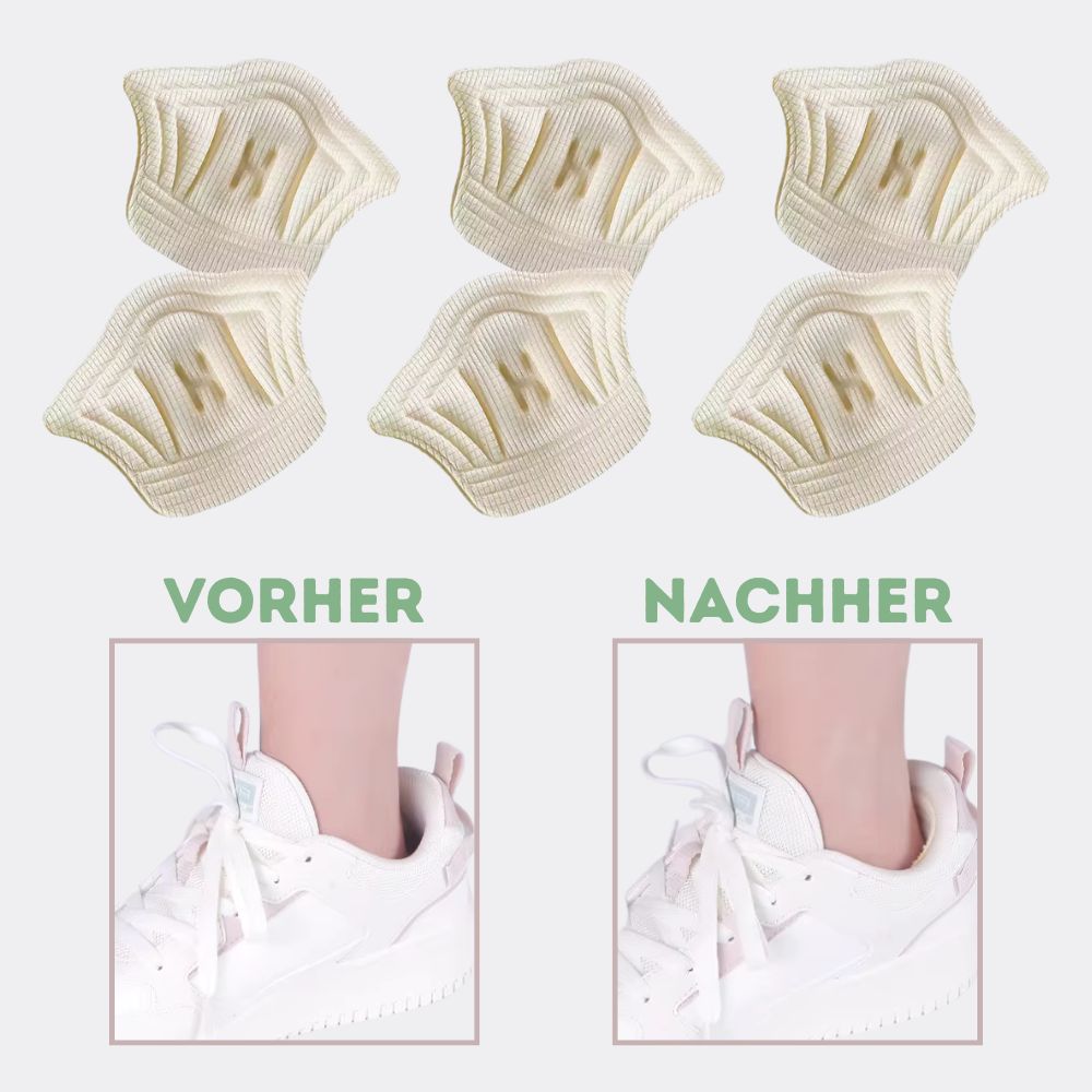Fersenpolster (5 Paar-10 Stück): Verstellbare Einlegesohlen für Sportschuhe, Fersenprotektor, Schuhpads