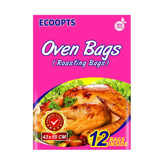 ECOOPTS Ofen Bratbeutel für Truthahn, Huhn, Fleisch, Gemüse (10x - 430x550mm)