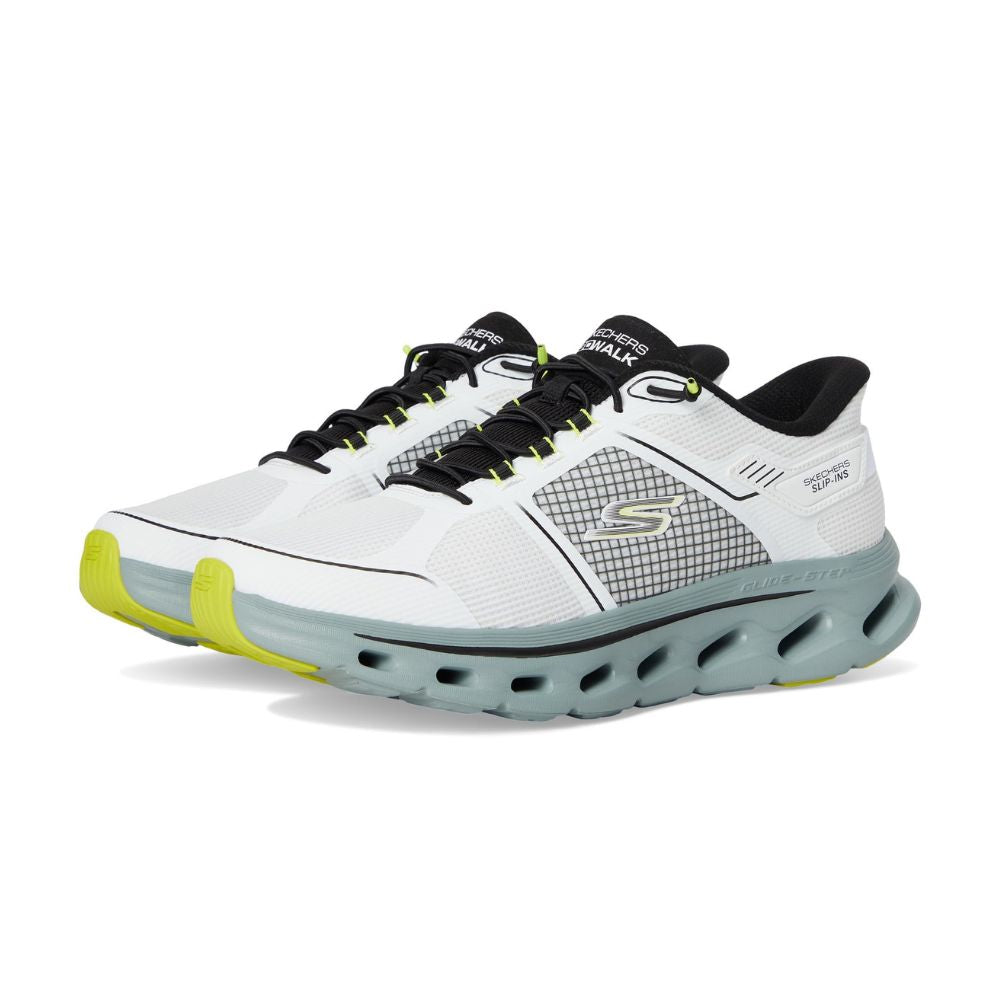Skechers 'Go Walk Glide Step 2.0 Zalor' Slip-Ins Herren Sneaker (Weiß-Türkis-Schwarz)