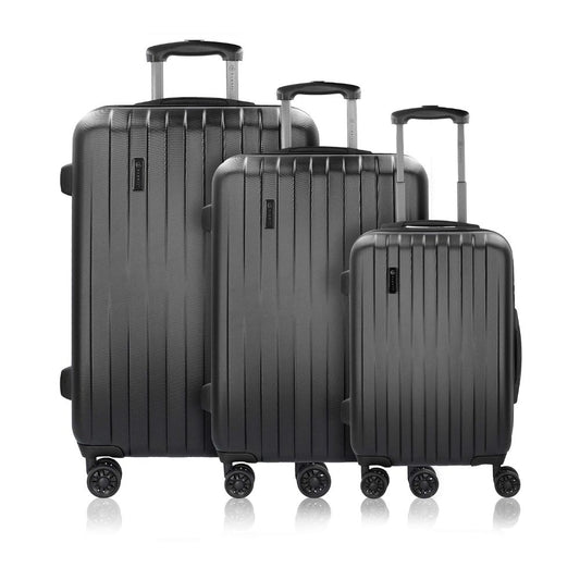BUGATTI 'Lima 2.0 FL' Hartschalen Reisekoffer-Set (3-teilig) mit Doppelrollen, TSA-Schloss
