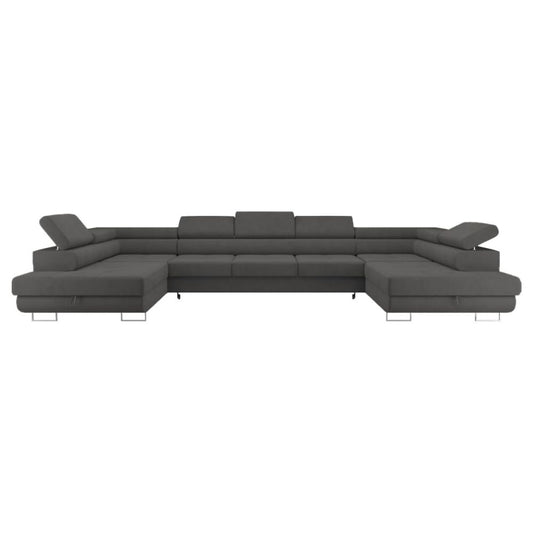 Premium 3-Sitzer Ecksofa mit Schlaffunktion 'Big PASTI U-Form' und Bettkasten