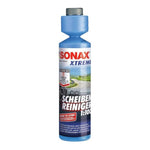 SONAX XTREME windscreen cleaner 1:100 (250ml) makes 25 liters of cleaning fluid for clear visibility