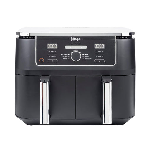 Ninja Dual-Zone Heißluftfritteuse AF400EU (9,5 L): 6 Kochfunktionen | Schwarz