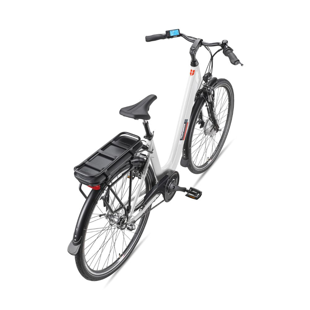 TELEFUNKEN (RC835) multi-talented e-bike for women: front motor, 3-speed, V-brakes