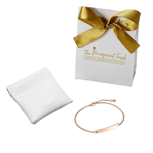 TMT Personalisiertes Damen Armband mit Gravur in Silber, Gold und Rosegold