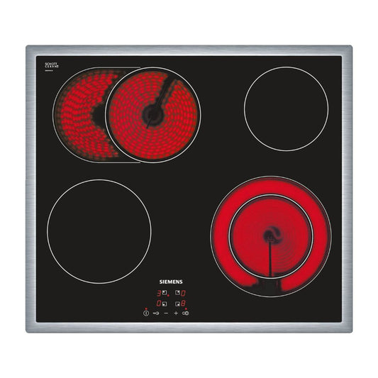 Siemens (ET645HN17E)  Glaskeramik-Elektrokochfeld - 58.3cm: Digitales Funktionsdisplay