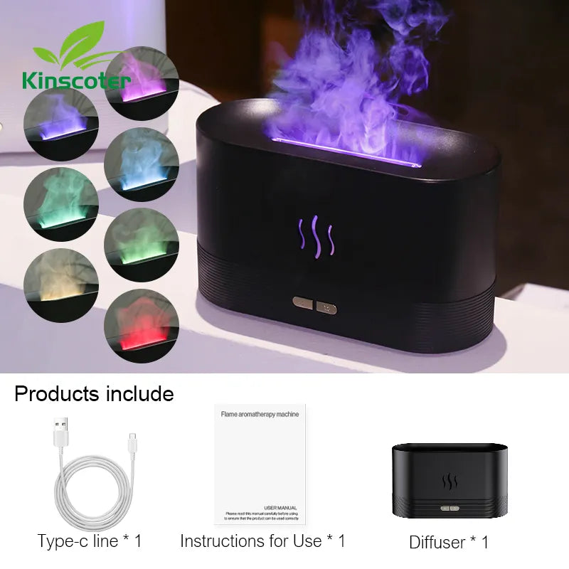 Aroma Diffuser mit Flammen-Effekt und automatischer Abschaltautomatik-pro2