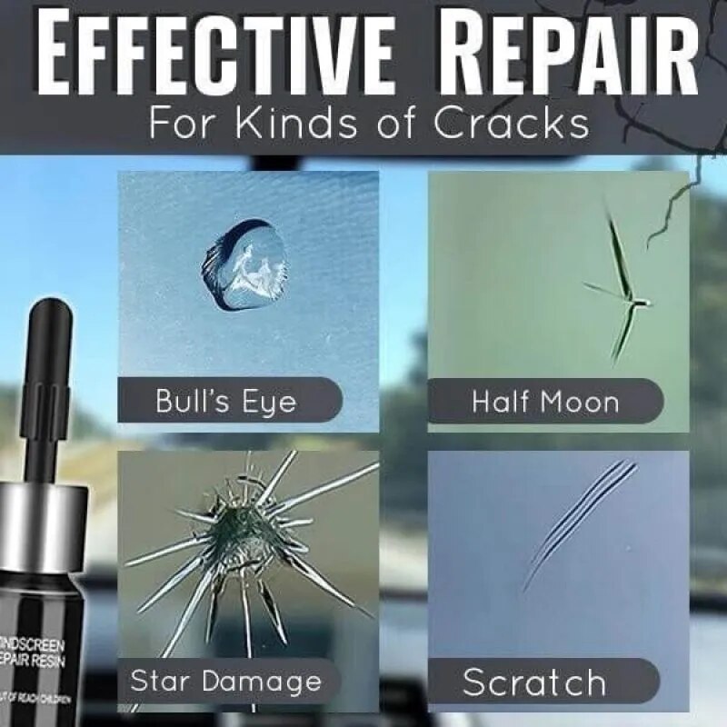Auto Windschutzscheibe Reparatur Kit | Fluid Glass Fix7