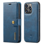 Magnetisches Ledercover für iPhone 15/14/13/12/11 Pro-Max | mit Kartenhalter