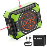 Huepar Rapporteur numérique 3 en 1 avec laser | Écran LCD et inclinomètre magnétique