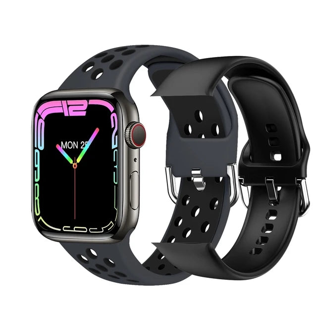 Ultra Watch Serie 9 - NFC, BT Anruf, Wasserdicht, 2,05" Display, Kabelloses Laden - Schwarz 2