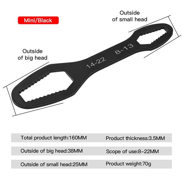 Doppelseitiger (8-22mm) Universal-Torx-Schlüssel für vielseitige Anwendungen7