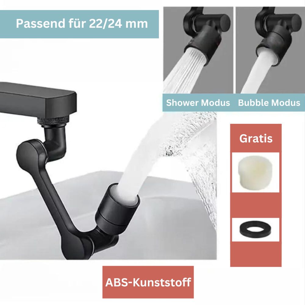 1080° Drehbarer Wasserhahn Aufsatz | Multifunktional